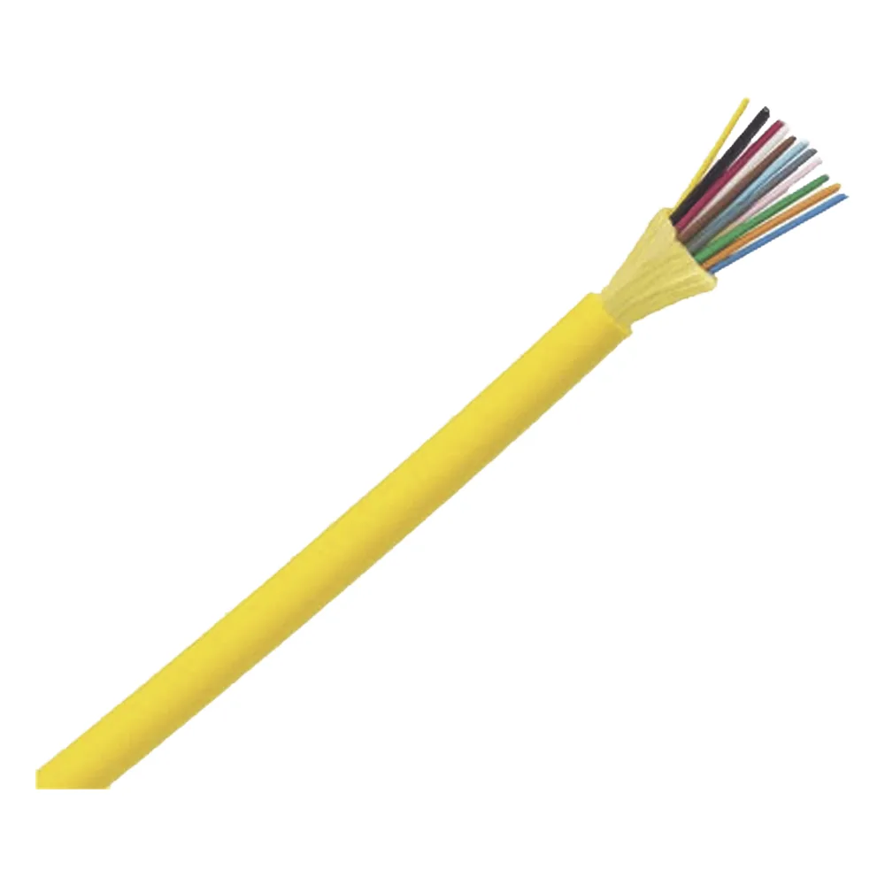 Cable de Fibra Óptica de 24 Hilos, Monomodo OS2 9/125, Interior, Tight Buffer 900um, No Conductiva (Dieléctrica), LSZH, Precio Por Metro