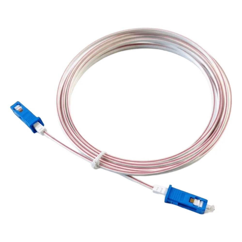 Cable de Fibra Óptica POF Monomodo / Conectores SC/UPC - SC/UPC / Interior / Fibra G.657A2 / Cobre 26 AWG / 100M