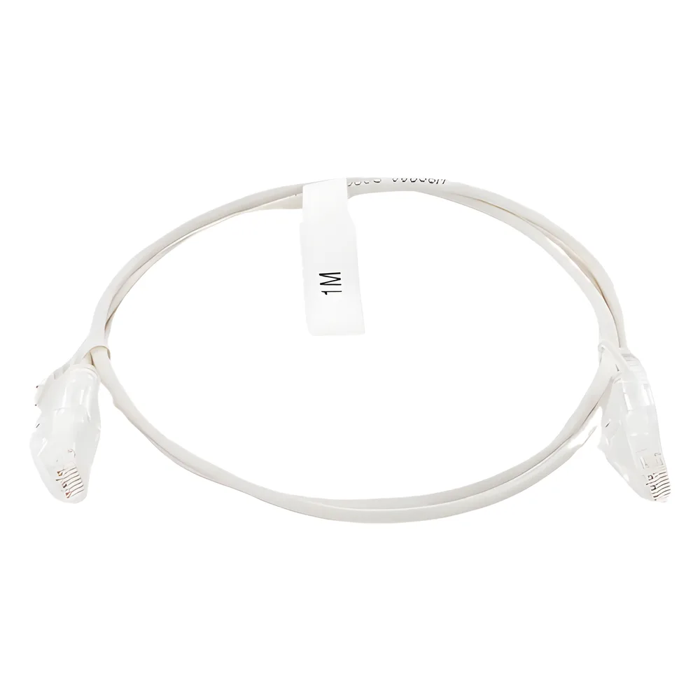 Cable de Parcheo Slim UTP Cat6 - 1 Metro (3.28 Pies), Blanco, Diámetro Reducido (28 AWG) – vista 4