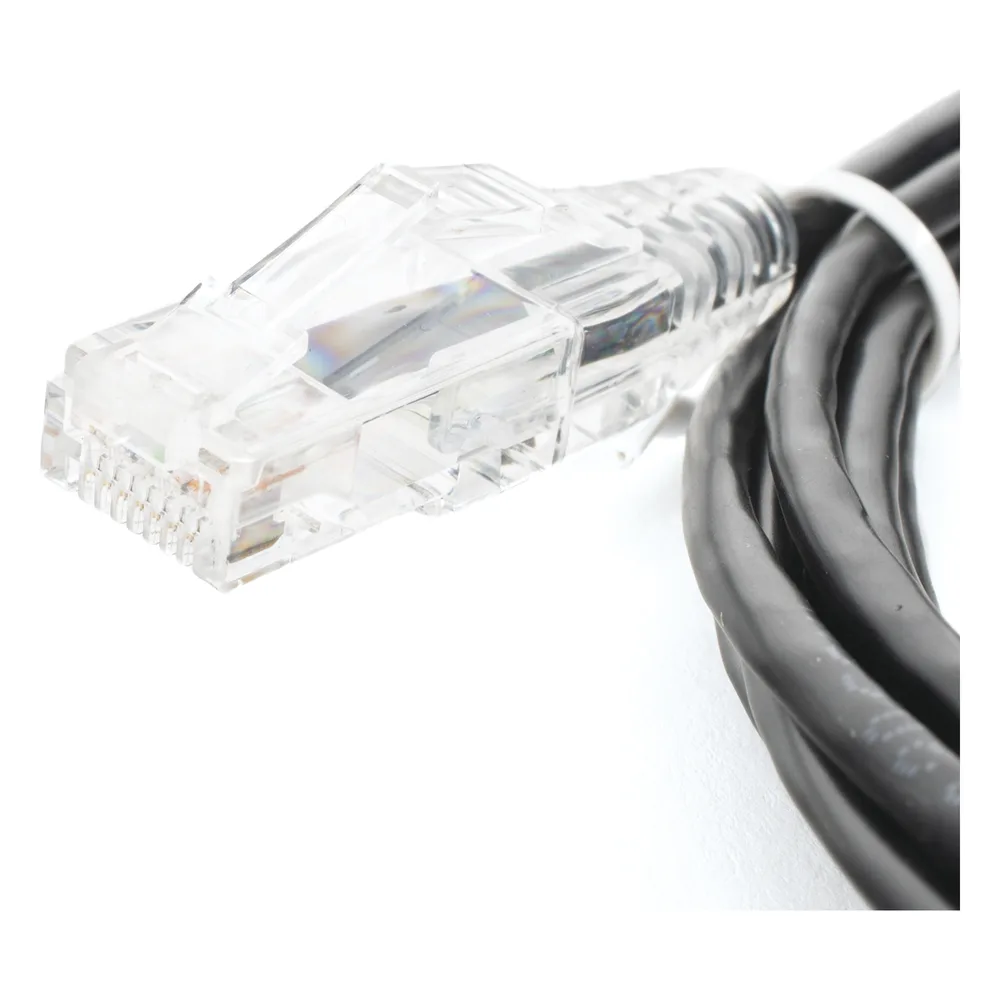 Cable de Parcheo Slim UTP Cat6 - 1 Metro (3.28 Pies), Negro, Diámetro Reducido (28 AWG) – vista 5