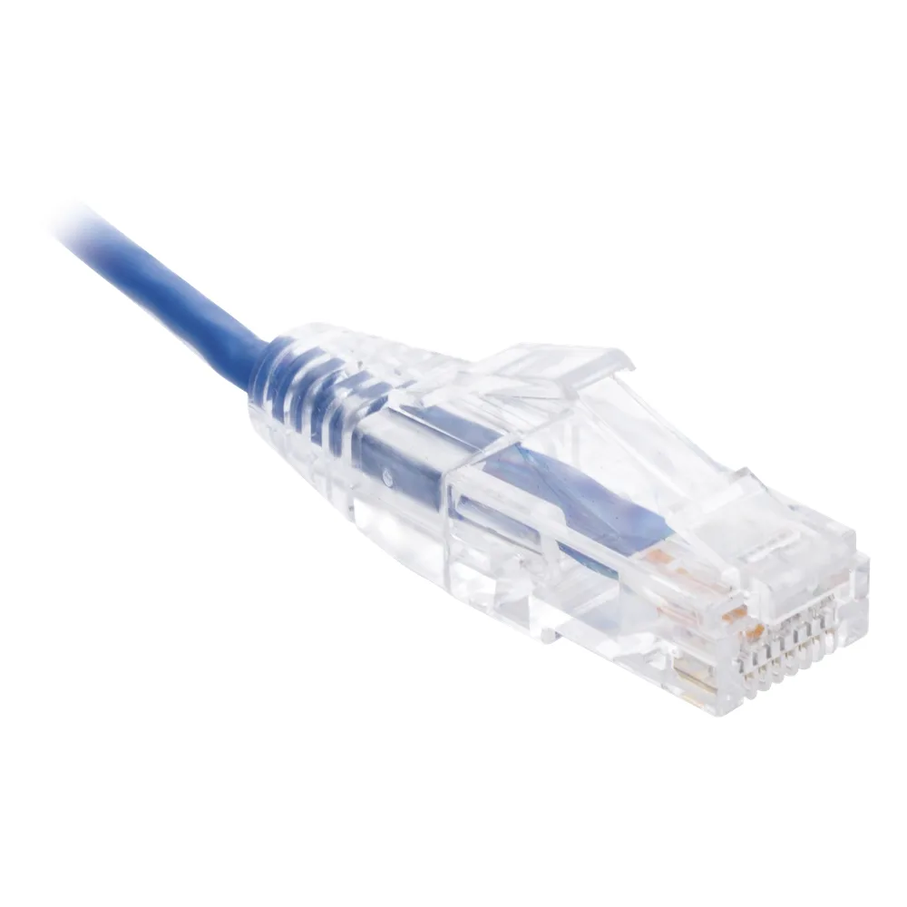 Cable de Parcheo Slim UTP Cat6 - 1.5 Metros (4.92 Pies) Azul Diámetro Reducido (28 AWG) – vista 2