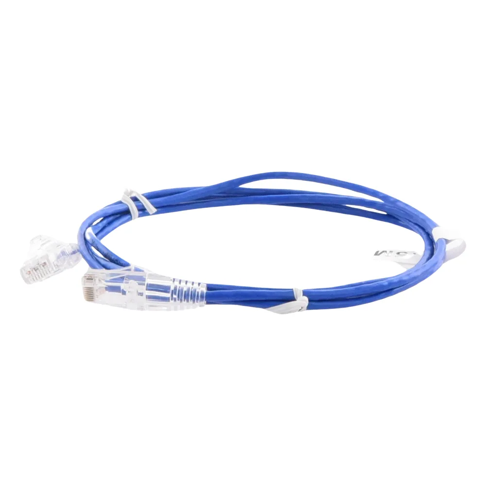 Cable de Parcheo Slim UTP Cat6 - 1.5 Metros (4.92 Pies) Azul Diámetro Reducido (28 AWG) – vista 4