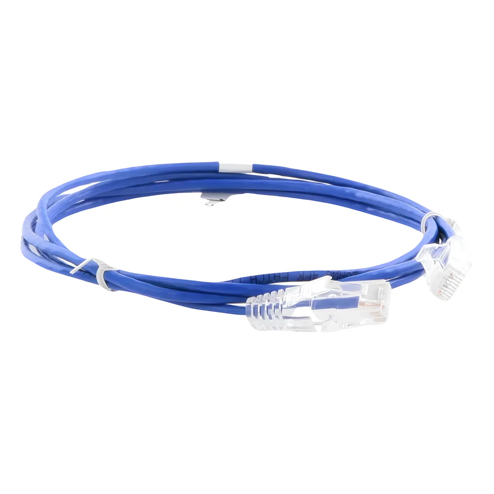 Cable de Parcheo Slim UTP Cat6 - 1.5 Metros (4.92 Pies) Azul Diámetro Reducido (28 AWG) – vista 5