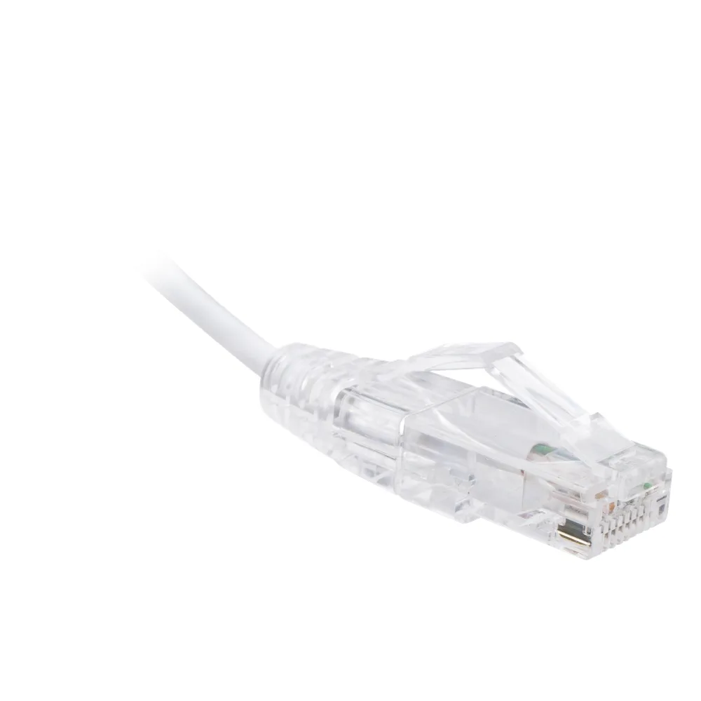 Cable de Parcheo Slim UTP Cat6 - 3 Metros (9.84 Pies) Blanco Diámetro Reducido (28 AWG) – vista 2