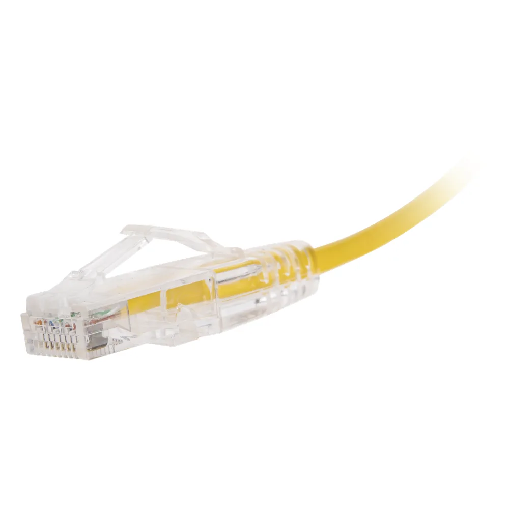 Cable de Parcheo Slim UTP Cat6 - 30 cm (11.81 Pulgadas) Amarillo Diámetro Reducido (28 AWG) – vista 2