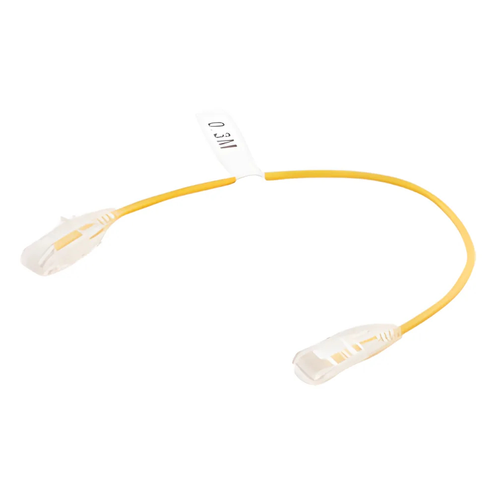 Cable de Parcheo Slim UTP Cat6 - 30 cm (11.81 Pulgadas) Amarillo Diámetro Reducido (28 AWG) – vista 4