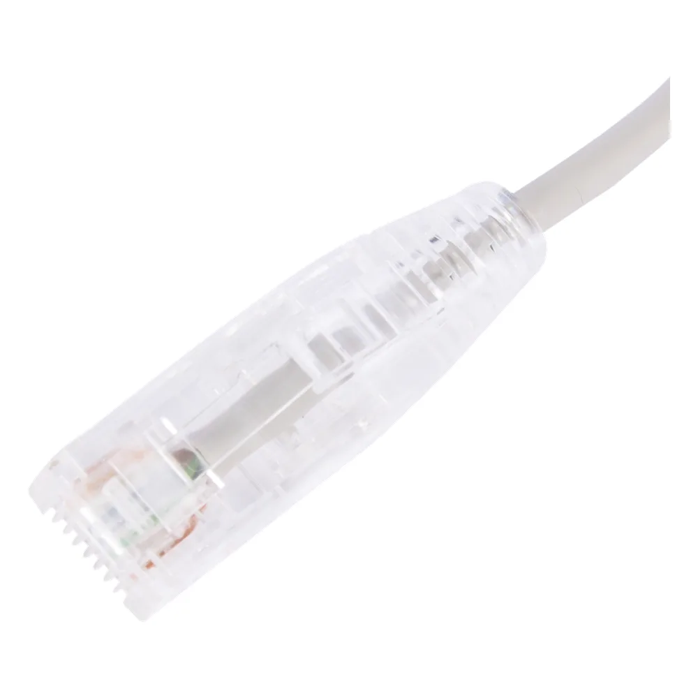 Cable de Parcheo Slim UTP Cat6 - 30 cm (11.81 Pulgadas) Gris Diámetro Reducido (28 AWG) – vista 3