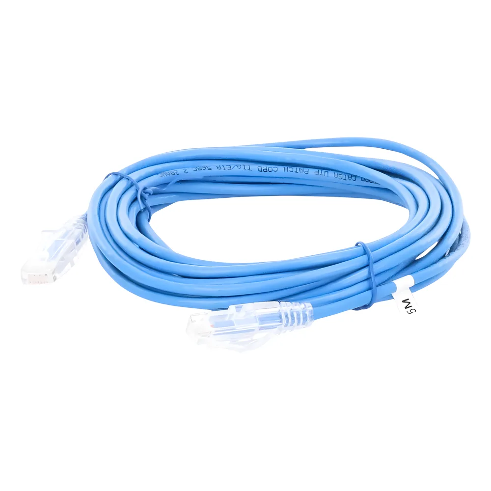 Cable de Parcheo Slim UTP Cat6A - 3 Metros (9.84 Pies) Azul, Diámetro Reducido (28 AWG) – vista 2
