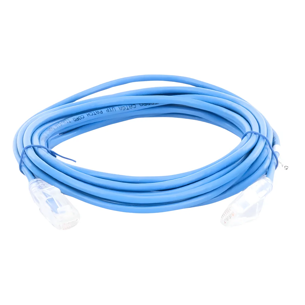 Cable de Parcheo Slim UTP Cat6A - 3 Metros (9.84 Pies) Azul, Diámetro Reducido (28 AWG) – vista 3