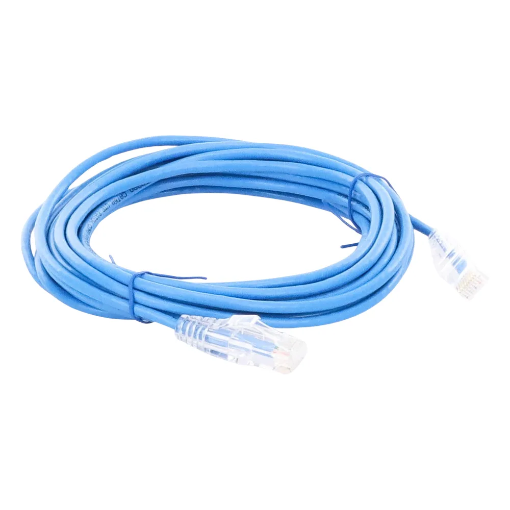 Cable de Parcheo Slim UTP Cat6A - 3 Metros (9.84 Pies) Azul, Diámetro Reducido (28 AWG) – vista 5