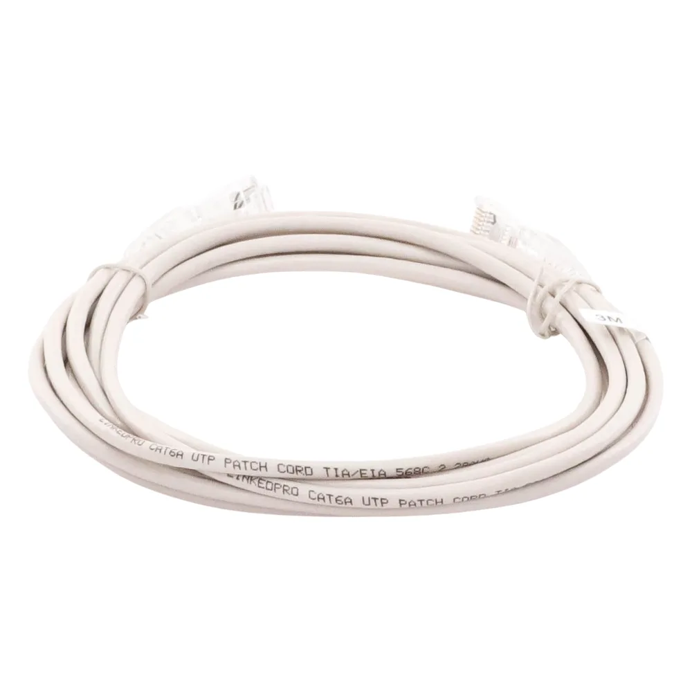 Cable de Parcheo Slim UTP Cat6A - 3 Metros (9.84 Pies) Gris, Diámetro Reducido (28 AWG) – vista 2