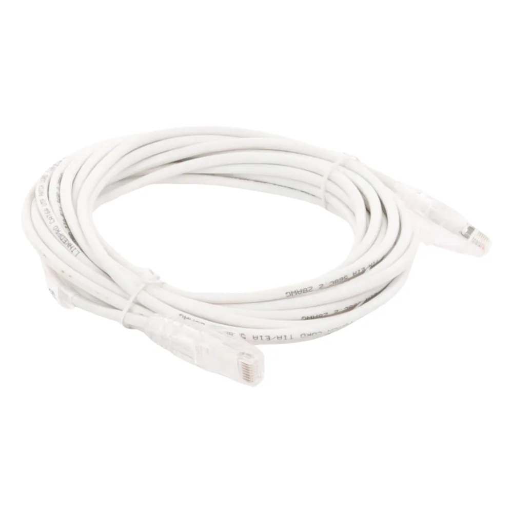 Cable de Parcheo Slim UTP Cat6A - 5 Metros (16.40 Pies) Blanco, Diámetro Reducido (28 AWG) – vista 3