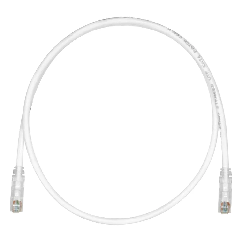 Cable de Parcheo TX6, UTP Cat6, 24 AWG, CM, Color Blanco Mate, 3.05 Metros (10 Pies)