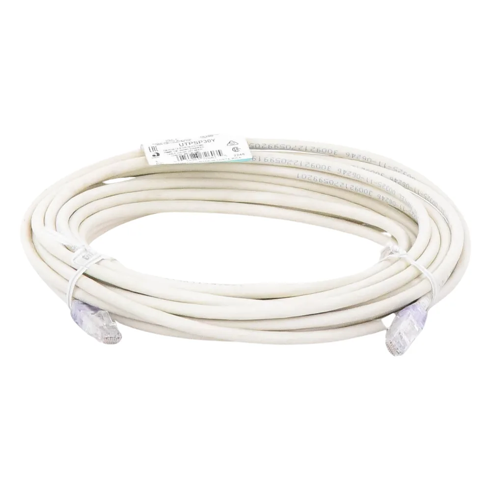 Cable de Parcheo TX6, UTP Cat6, 24 AWG, CM, Color Blanco Mate, 9.14 Metros (30 Pies) – vista 2