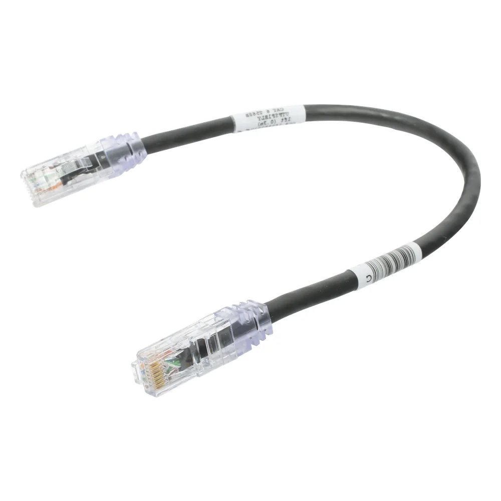 Cable de Parcheo TX6, UTP Cat6, 24 AWG, CM, Color Negro, 0.3 Metros (1 Pie) – vista 3