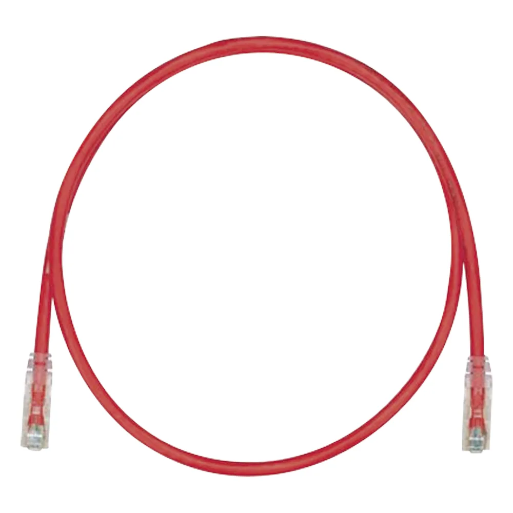 Cable de Parcheo TX6, UTP Cat6, 24 AWG, CM, Color Rojo, 3.05 Metros (10 Pies)