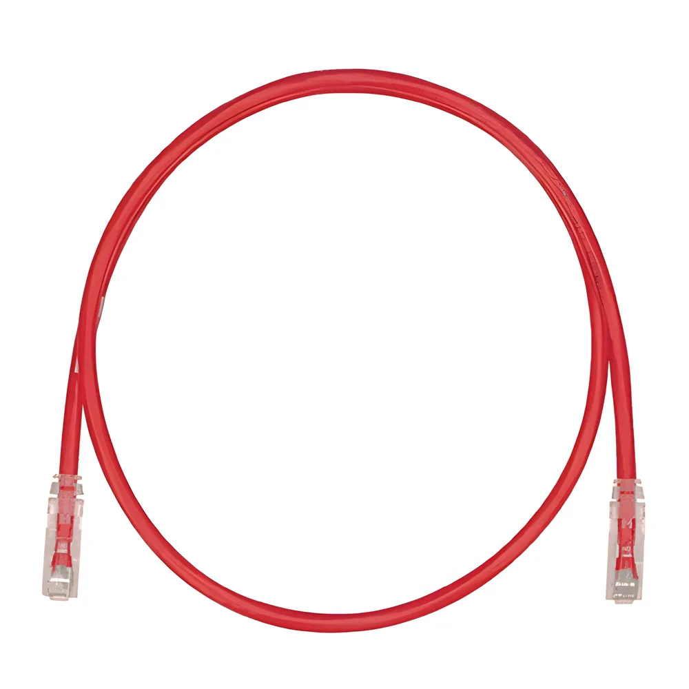 Cable de Parcheo TX6, UTP Cat6, 24 AWG, CM/LSZH, Color Rojo, 1 ft – vista 2