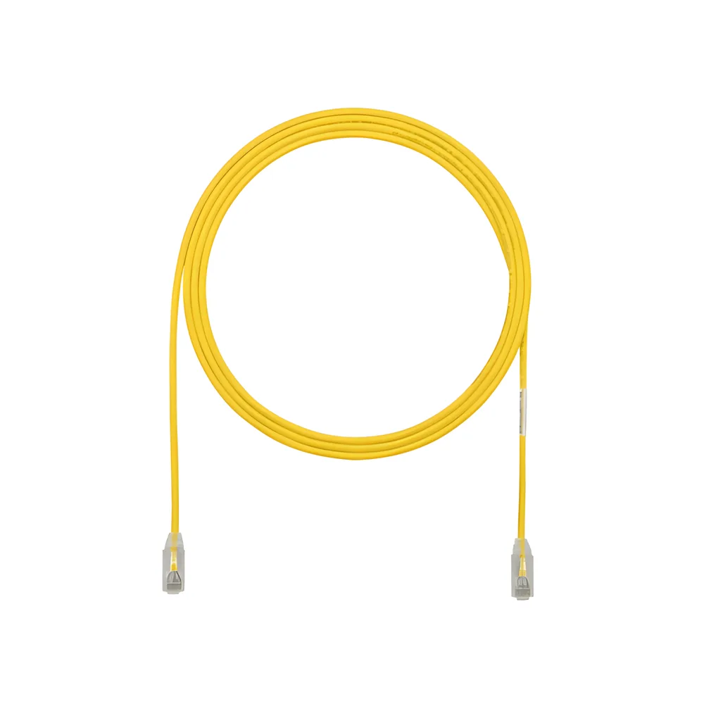 Cable de Parcheo TX6, UTP Cat6, Diámetro Reducido (28AWG), Color Amarillo, 4.57 Metros (15 Pies) – vista 2