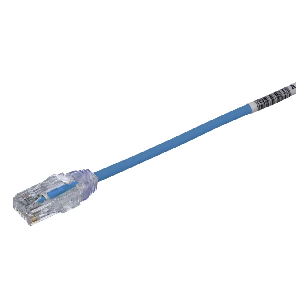 Cable de Parcheo TX6, UTP Cat6, Diámetro Reducido (28AWG), Color Azul, 15.2 cm (6 pulgadas) – vista 4