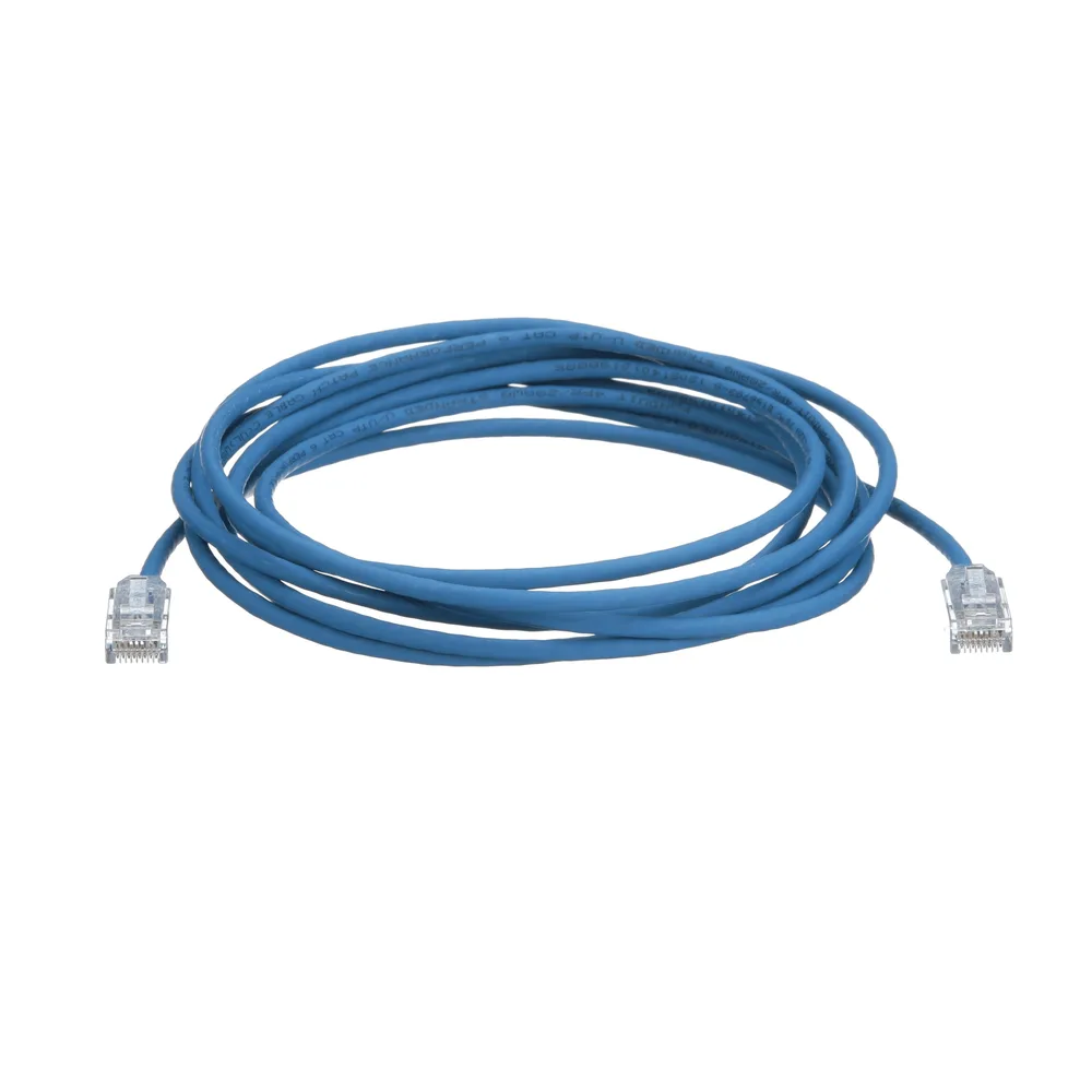 Cable de Parcheo TX6, UTP Cat6, Diámetro Reducido (28AWG), Color Azul, 15.24 Metros (50 Pies) – vista 2