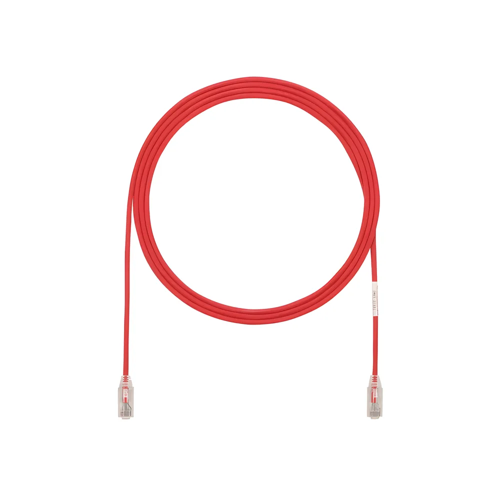 Cable de Parcheo TX6, UTP Cat6, Diámetro Reducido (28AWG), Color Rojo, 0.5 Metros (1.64 Pies) – vista 2