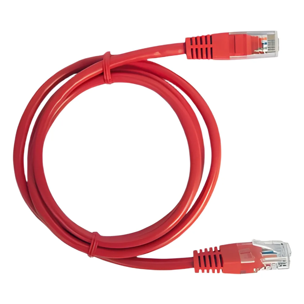 Cable de Parcheo UTP Cat5e - 0.5 Metros (1.64 Pies) - Rojo
