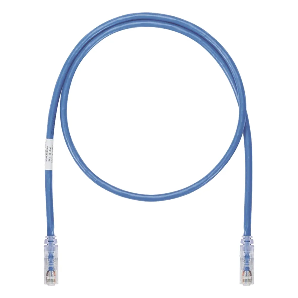 Cable de Parcheo UTP, Cat6A, 24 AWG, CM, Color Azul, 5.18 Metros (17 Pies)