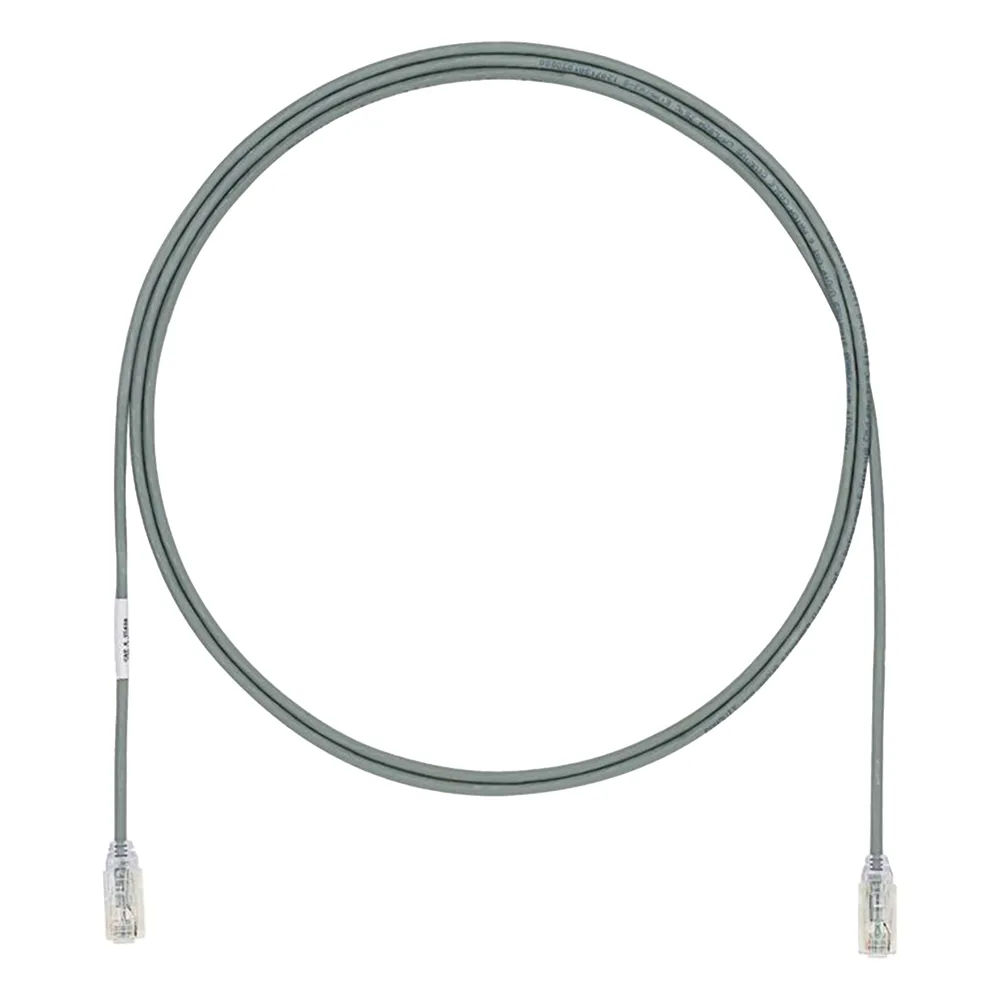 Cable de Parcheo UTP Cat6A, CM/LSZH, Diámetro Reducido (28AWG), Color Verde, 0.3 Metros (1 Pie)