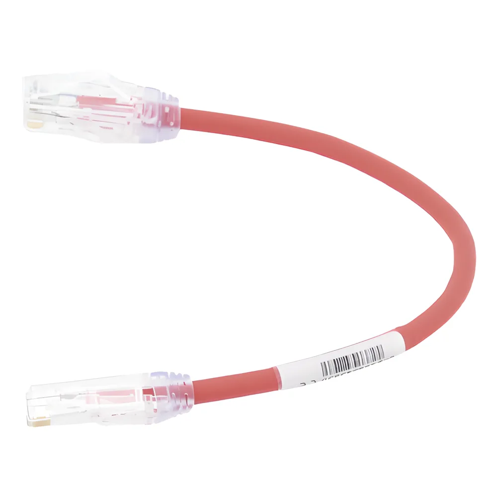 Cable de Parcheo UTP, Cat6A, Diámetro Reducido (28 AWG), CM/LSZH, Color Rojo, 20.3 cm (8 Pulgadas) – vista 4