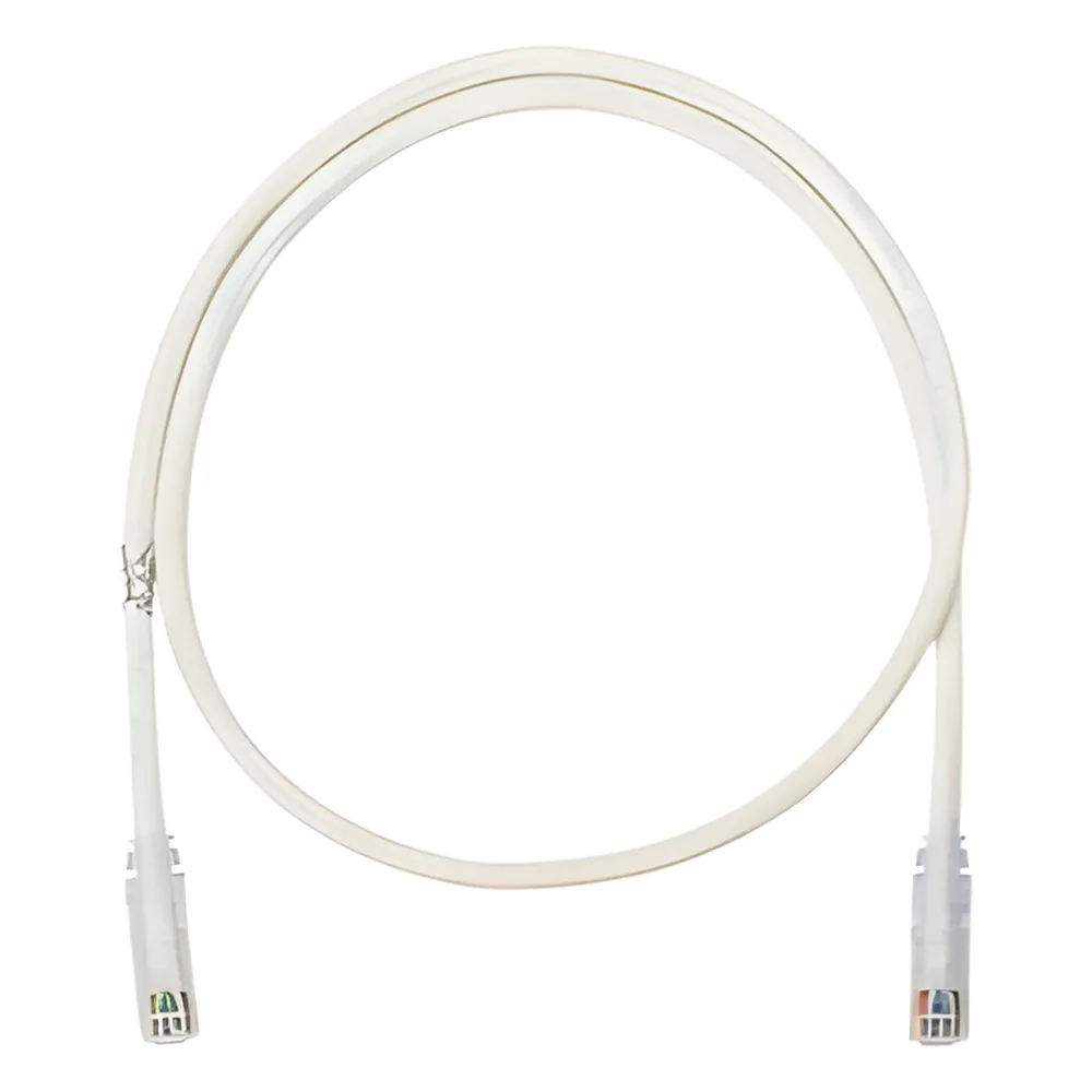 Cable de Parcheo UTP Categoría 6, con Plug Modular en Cada Extremo - 1 Metro (3.28 Pies) - Blanco Mate
