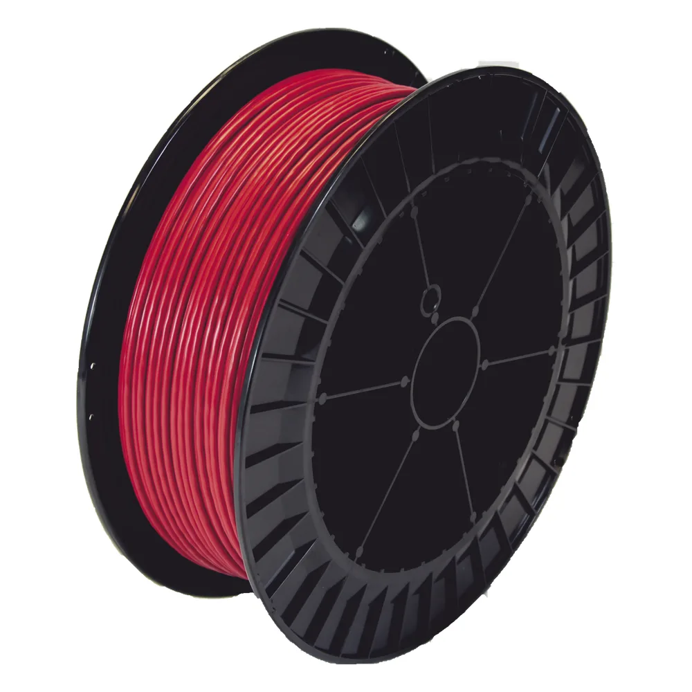 Cable Detector de Calor Lineal / Temperatura Fija 68°C / 152 m (499 ft) / Nylon Rojo Exterior / Guía Acerada / Resistencia 0.164 ohms/m / Compatible con Cualquier Panel