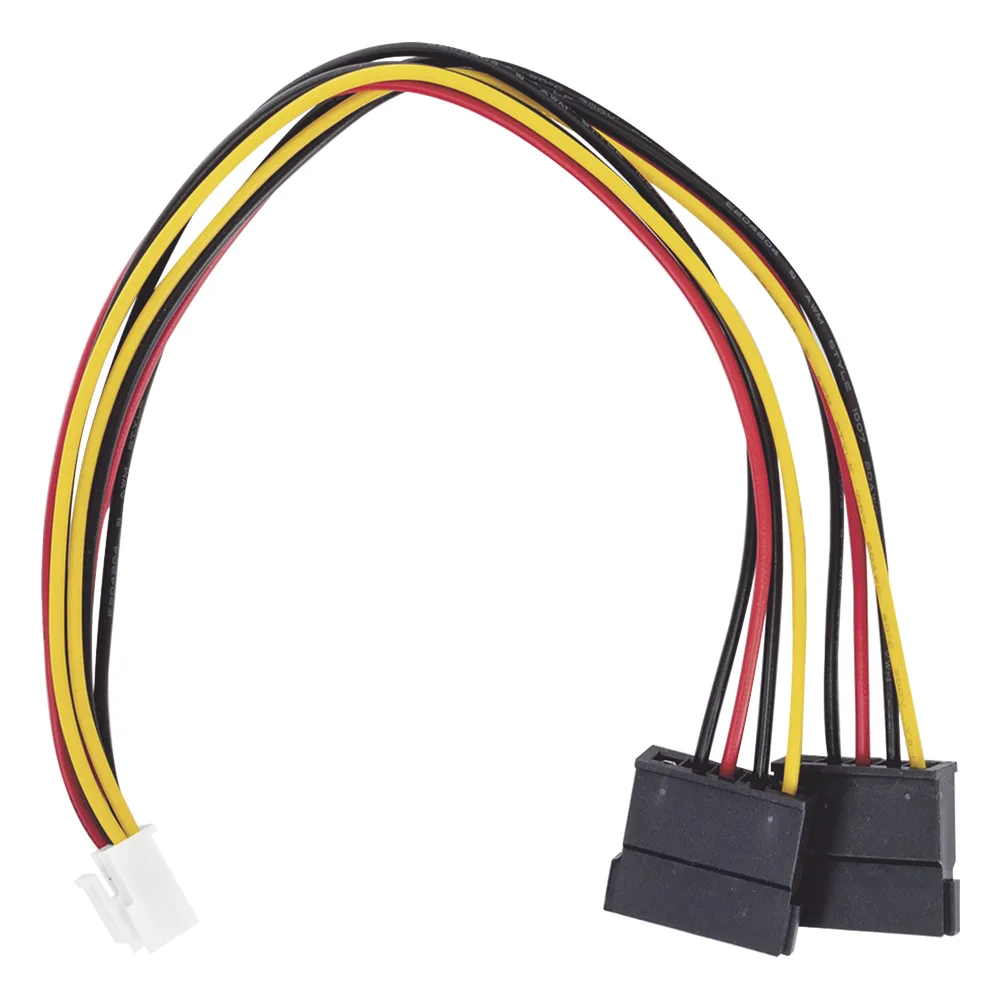 Cable Doble de Corriente SATA / Compatible con DVR's epcom / HIKVISION / 25 cms de Longitud – vista 2