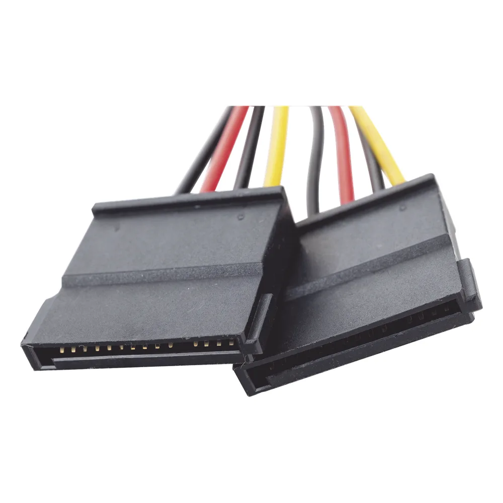 Cable Doble de Corriente SATA / Compatible con DVR's epcom / HIKVISION / 25 cms de Longitud – vista 5