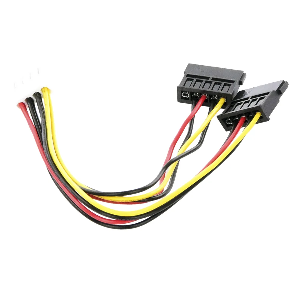 Cable Doble de Corriente SATA / Compatible con DVR´s epcom y HIKVISION / 15 cm de Longitud – vista 2