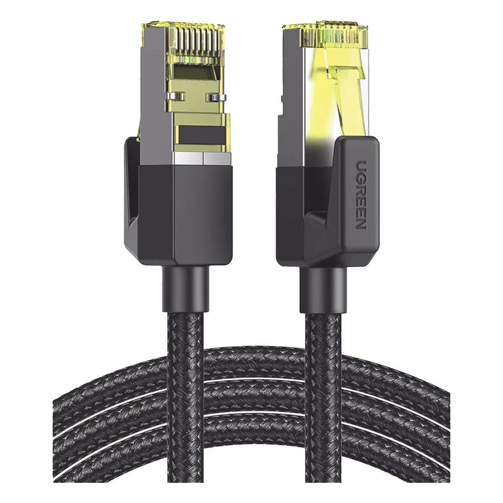 Cable Ethernet Cat7 CLASS F/FTP Redondo con Malla de Nylon 3 Metros (9.84 Pies)