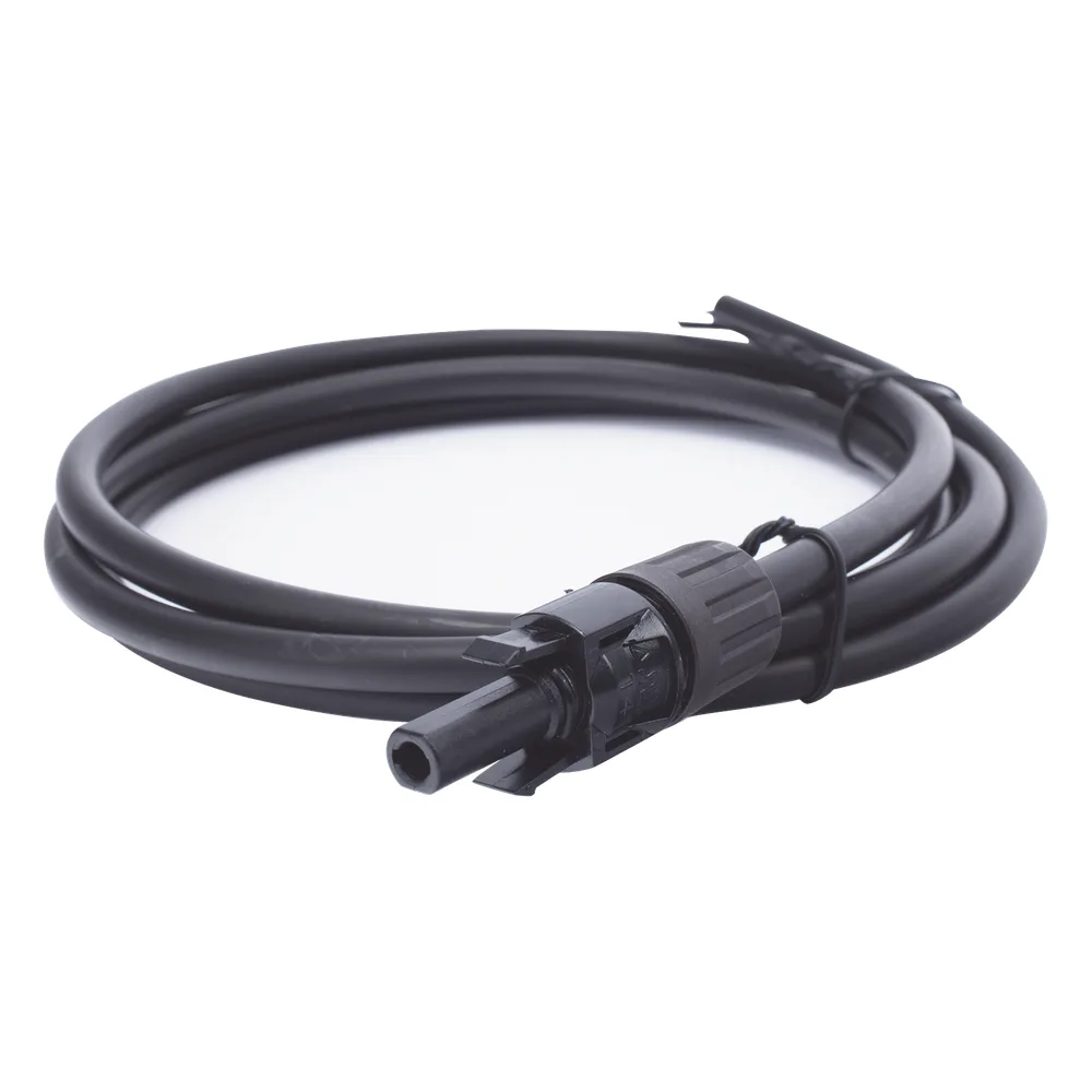 Cable Fotovoltaico 1.5 m, Negro, Calibre 10 AWG con Terminal MC4-H en un Extremo – vista 2