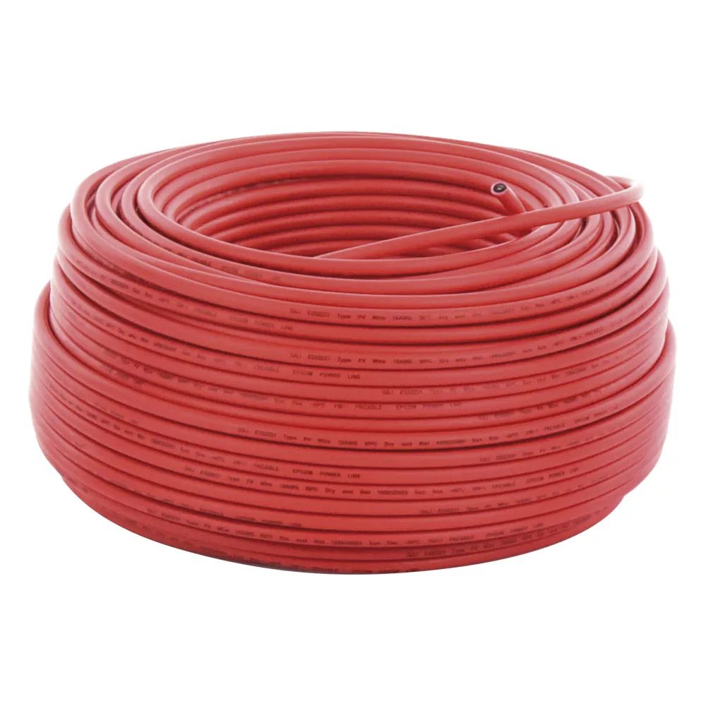 Cable Fotovoltaico Rojo / 6mm² (10AWG) / Material COBRE / 2000V / Rollo de 100 m