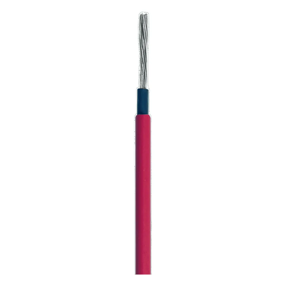 Cable Fotovoltaico Rojo / Cobre Estañado / 6 mm² (10 AWG) / 2000V / Rollo 50m / UL 4703 y TUV