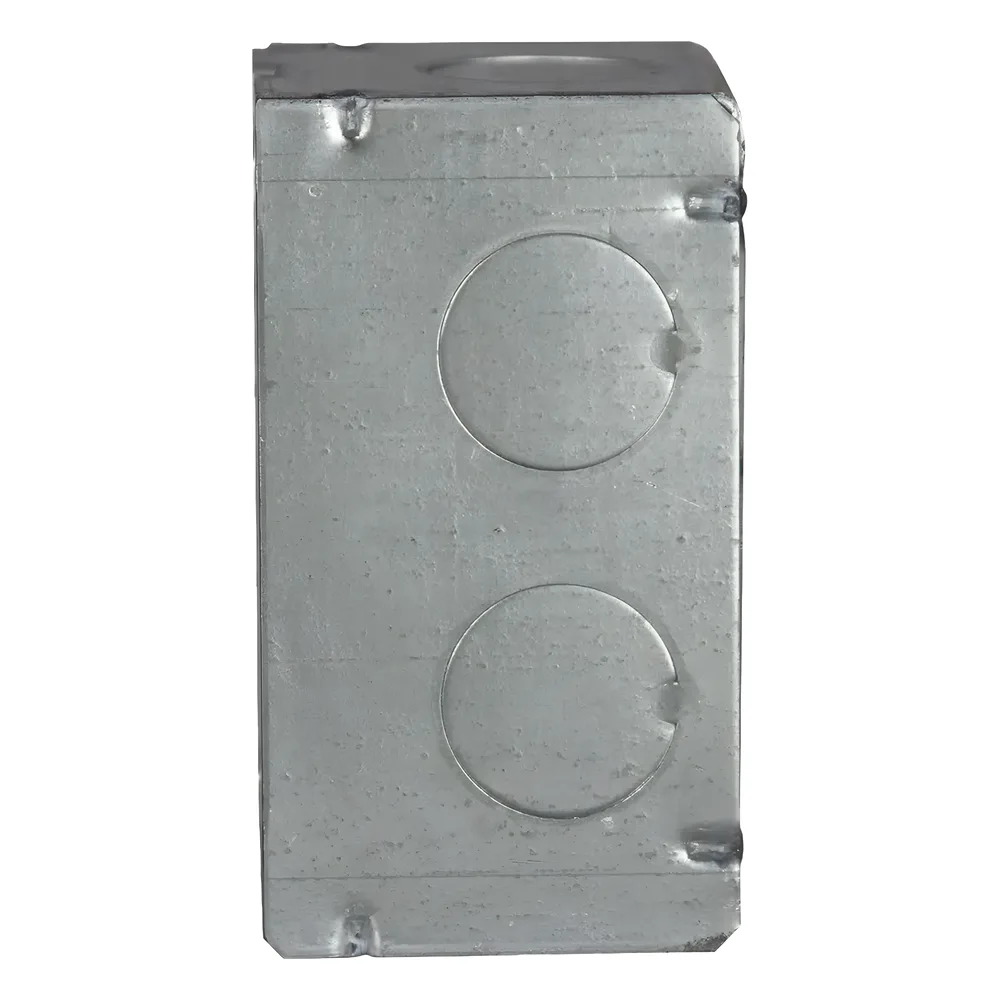 Caja (Chalupa) 4x2"/ Profundidad 2-1/8"/ 8 Entradas de 3/4"/Soldada – vista 2