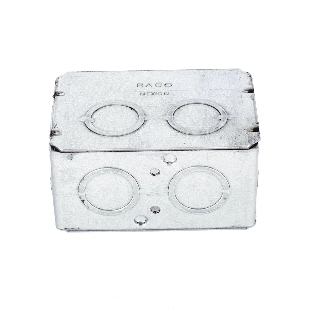 Caja (Chalupa) Multigang de 1 Gang/ Profundidad de 2-1/2 Pulgadas (6.35 cm)/ 8 TKO (1/2 y 3/4). – vista 6