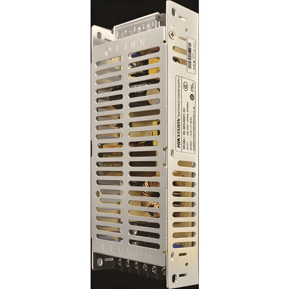 Caja con 40 Fuentes de Alimentación Hikvision 5V 40A 200W / Protección Cortocircuito y Sobrecarga / Eficiencia 87% / Rango Temperatura -40°C a 70°C / Convección Natural / Auto-Recuperación – vista 2