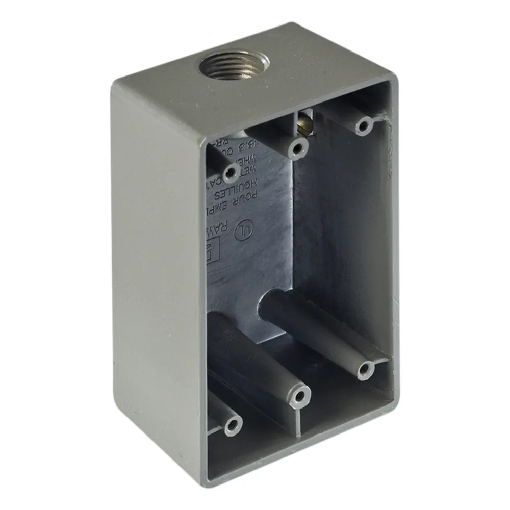 Caja Condulet FS de 3/4" ( 19.05 mm) con una boca a prueba de intemperie.