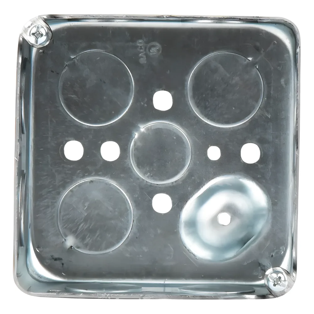 Caja Cuadrada 4 x 4"/Profundidad  1- 1/2"/ 11 Entradas de 3/4" y 1 de 1/2". – vista 4