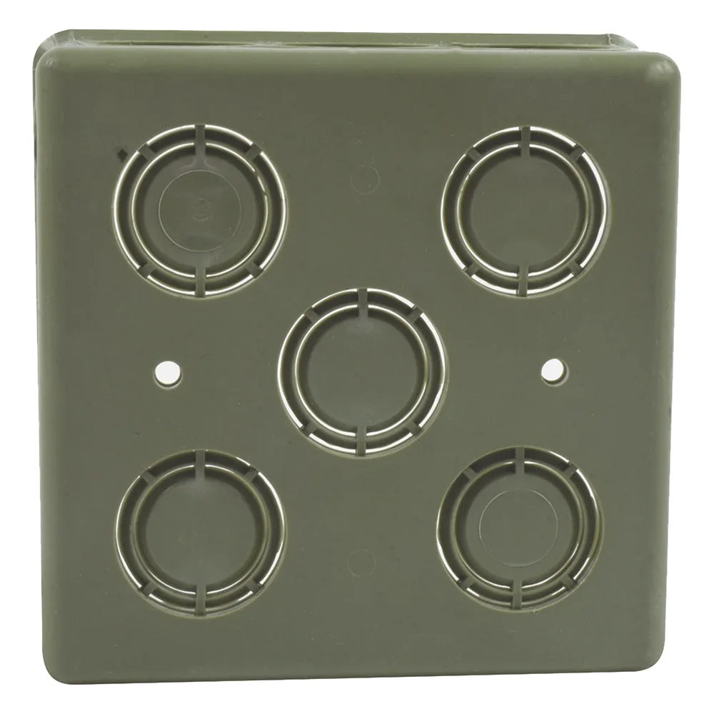 Caja Cuadrada de 1/2" - 3/4" para PVC Conduti Pesado.