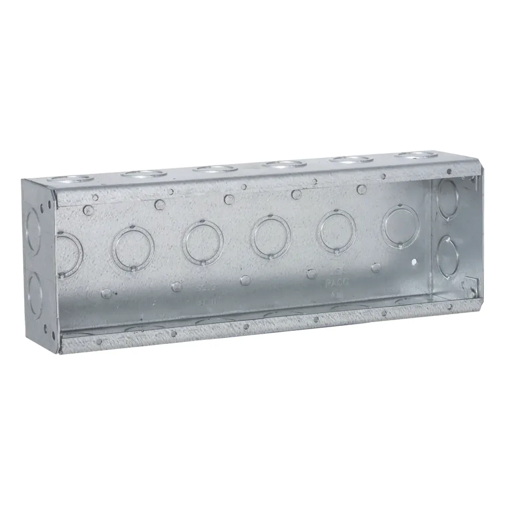 Caja de 6 Gang/Profundidad 2 1/2"/28 Entradas 1/2"-3/4".