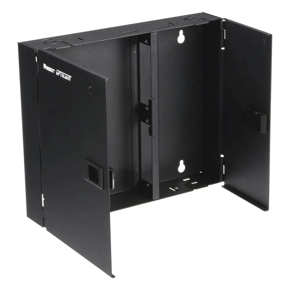 Caja de Conexión de Fibra Óptica, Para Montaje en Pared, Acepta 2 Placas FAP o FMP, Hasta 48 Fibras, Color Negro – vista 3
