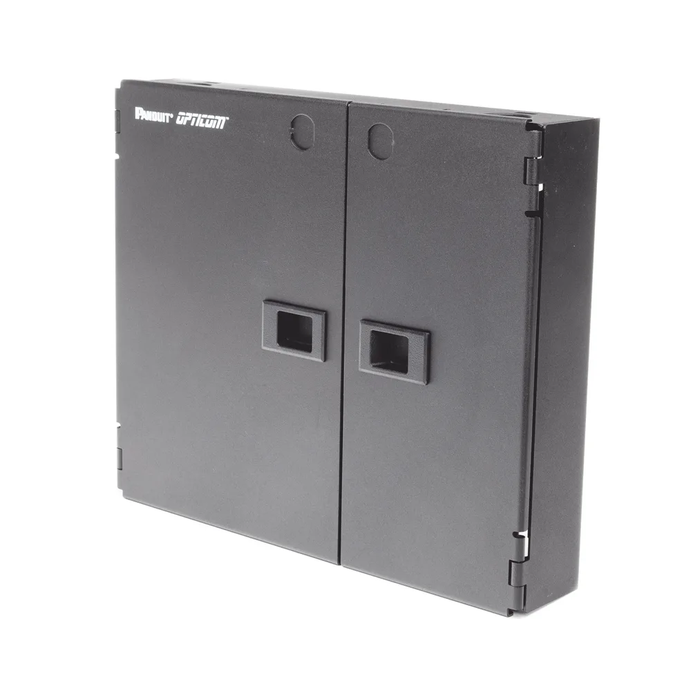 Caja de Conexión de Fibra Óptica, Para Montaje en Pared, Acepta 2 Placas FAP o FMP, Hasta 48 Fibras, Color Negro – vista 6
