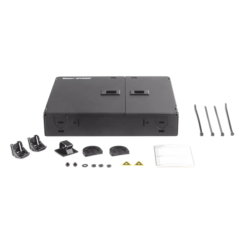 Caja de Conexión de Fibra Óptica, Para Montaje en Pared, Acepta 2 Placas FAP o FMP, Hasta 48 Fibras, Color Negro – vista 9