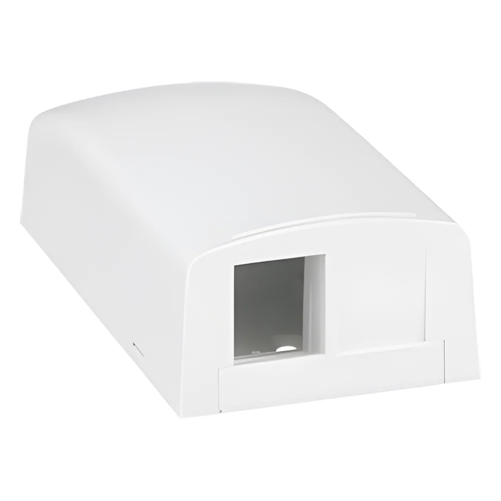 Caja de Montaje en Superficie, Para 2 Módulos Keystone, Color Blanco – vista 2