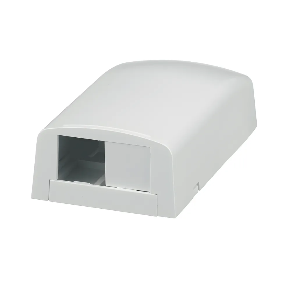 Caja de Montaje en Superficie, Para 2 Módulos Mini-Com, Color Blanco